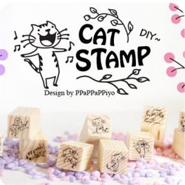 Cat Stamp Set –  12pcs/set
